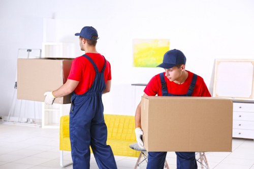 Professional removals team planning a move in Mayfair