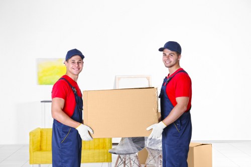 Professional packing services in a Mayfair luxury home