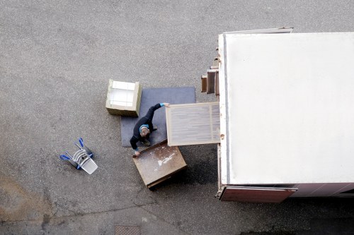 Careful wrapping of fragile furniture and artwork for a Mayfair relocation