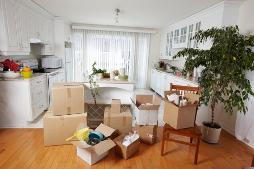 Checklist and packing materials for a house removal in Mayfair