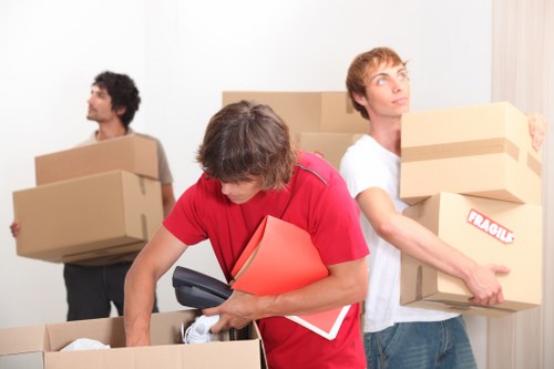 Professional removal team managing a luxury move in Mayfair