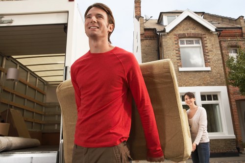 Business delivery service with man and van in Mayfair