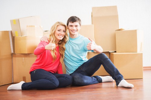 Specialist moving equipment used for a high-value Mayfair move