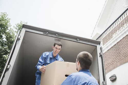 Packing boxes and furniture for a Mayfair flat removal service