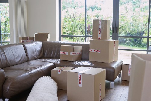 Careful boxing and labelling for belongings in a Mayfair property